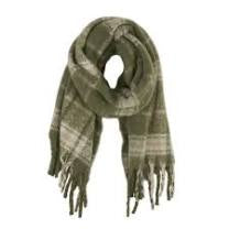 Cozy Green Plaid Scarf