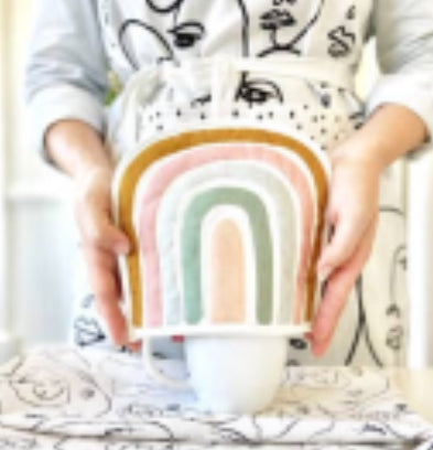 Rainbow Cozy/ Pot Holder