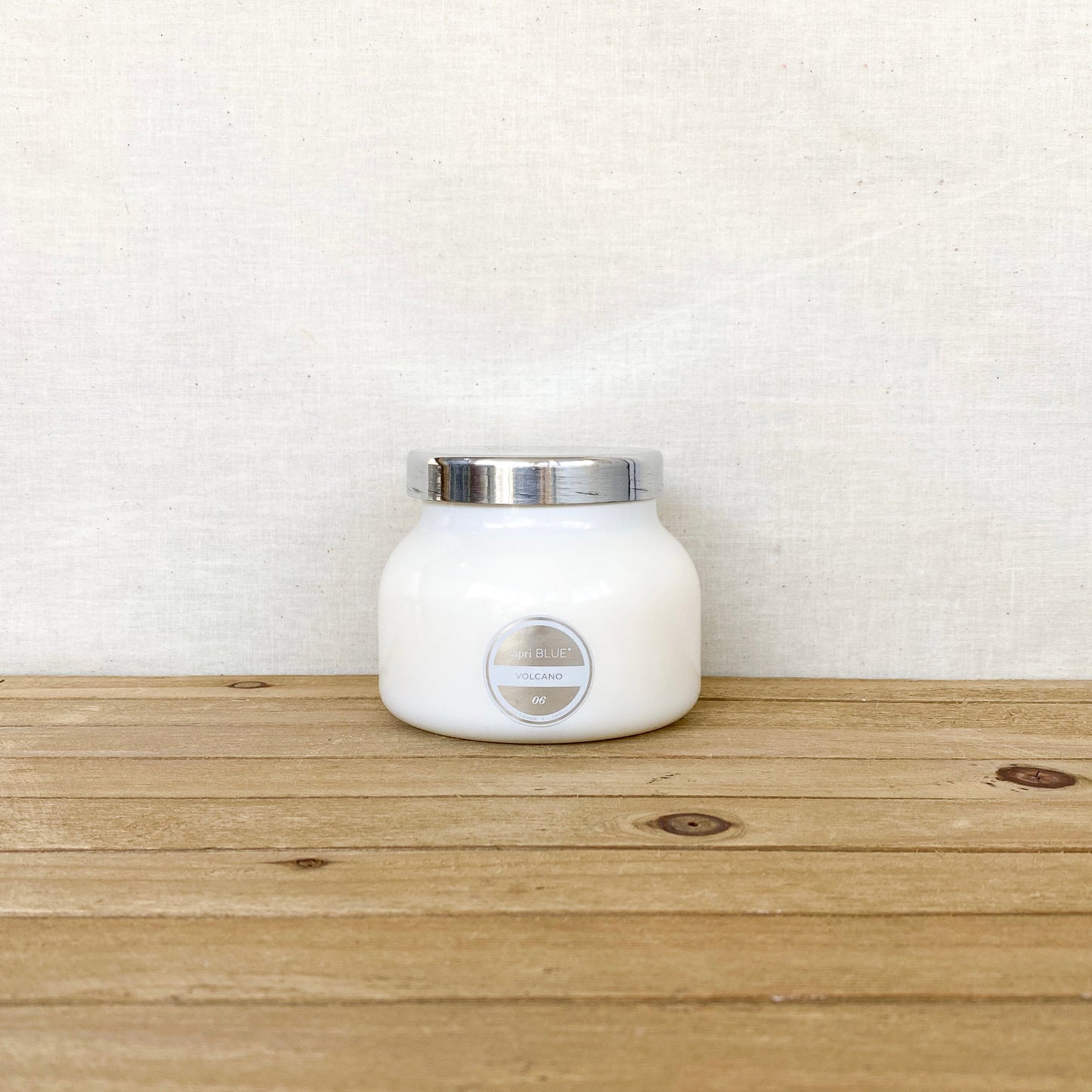 Volcano-White Petite Candle