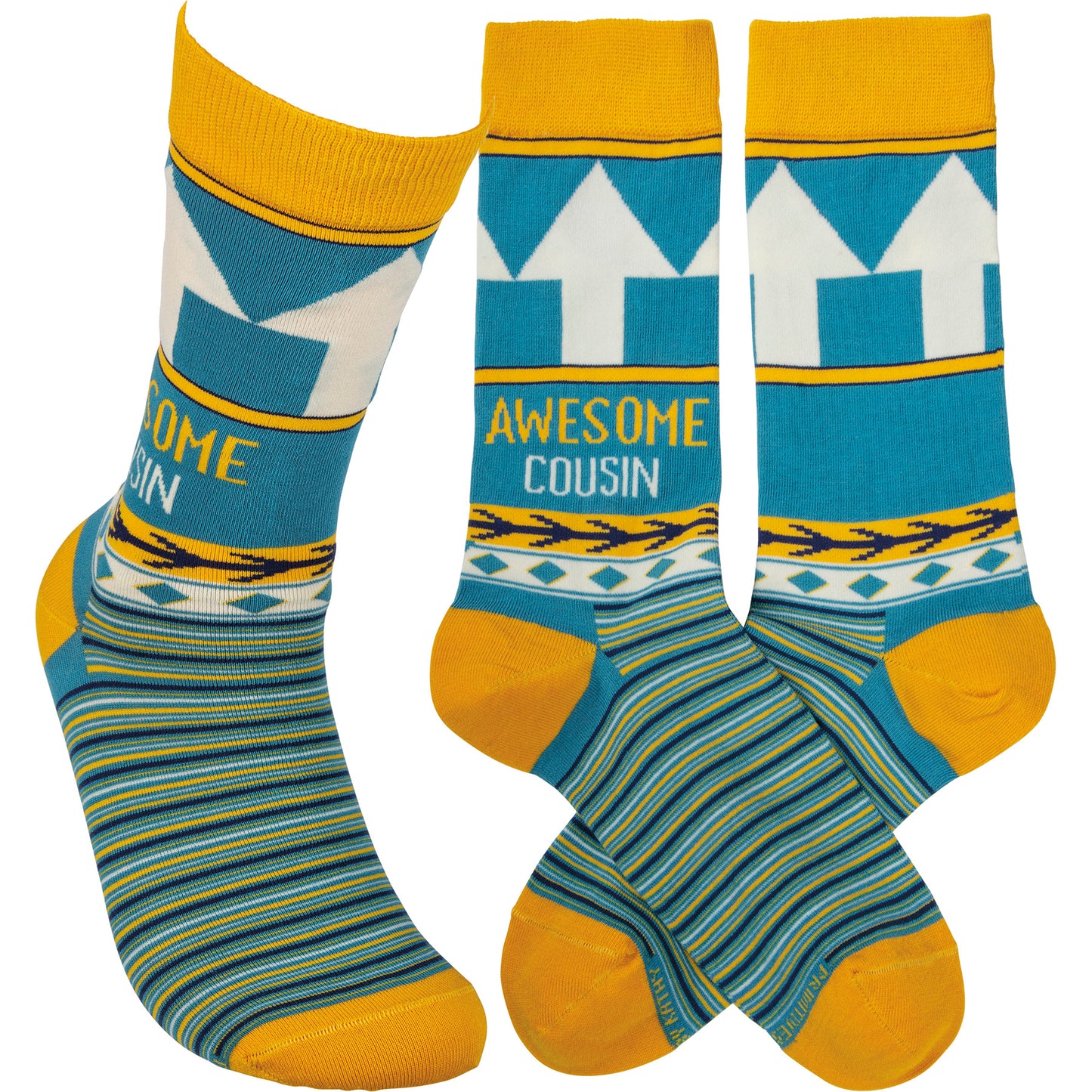 "Awesome Cousin" Socks