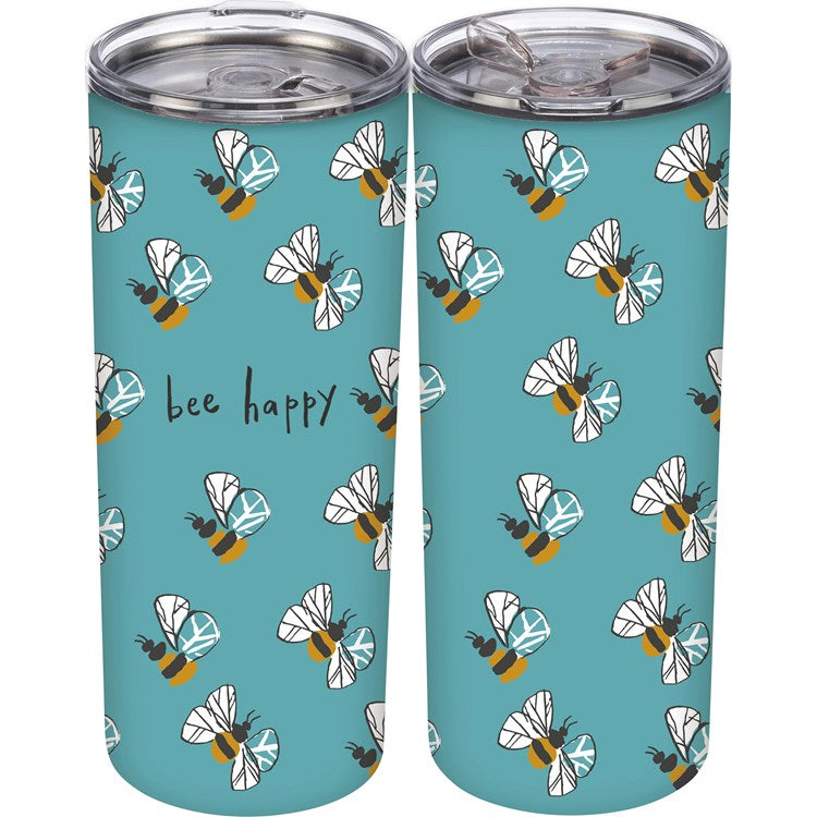 Bee Happy Coffee Tumbler