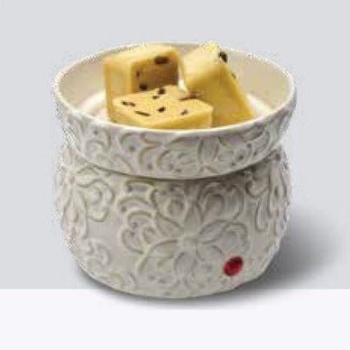 Ivory Scroll Wax Melter