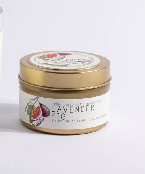 Lavender Fig 3.5oz Tin Candle