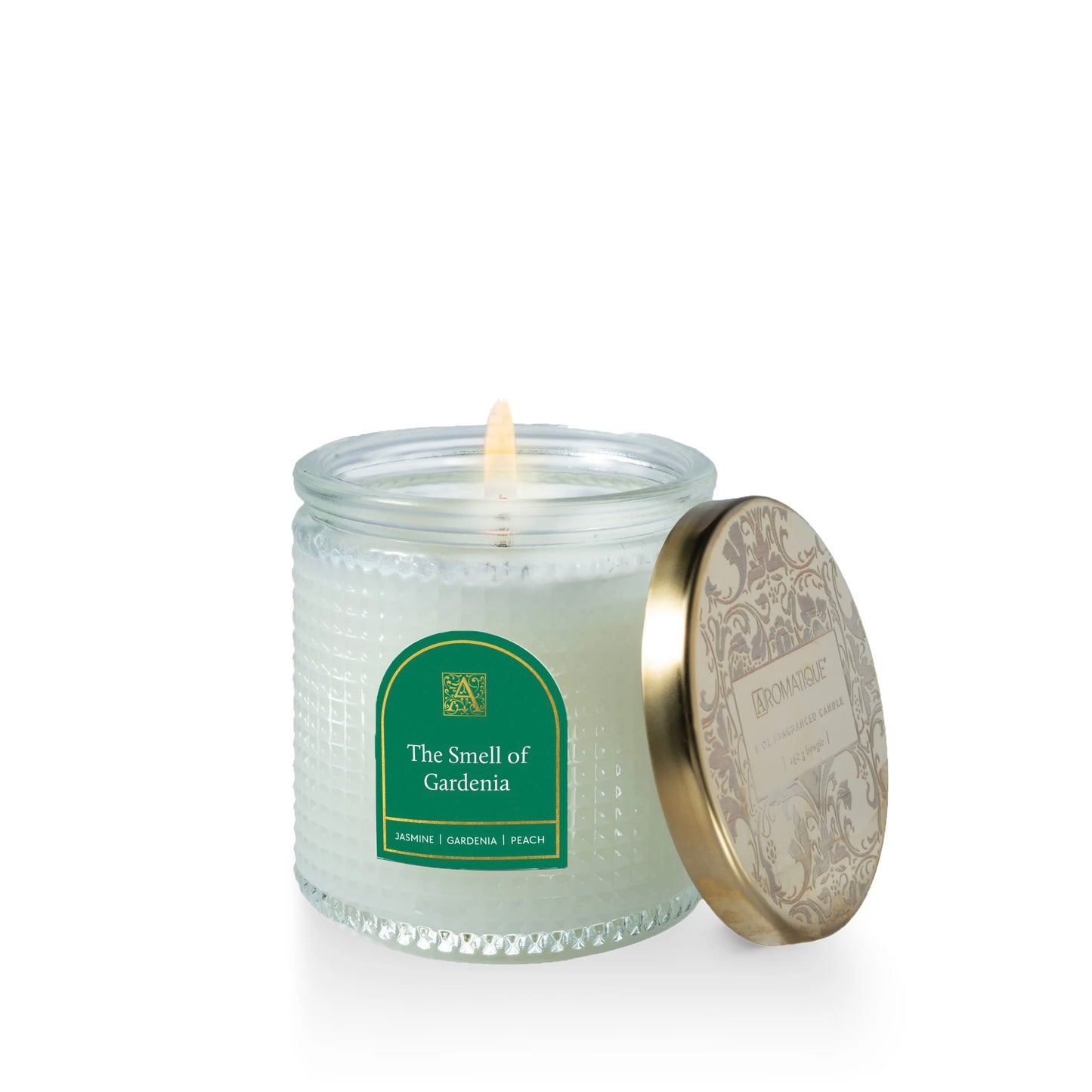 The Smell of Gardenia Textured Glass Candle