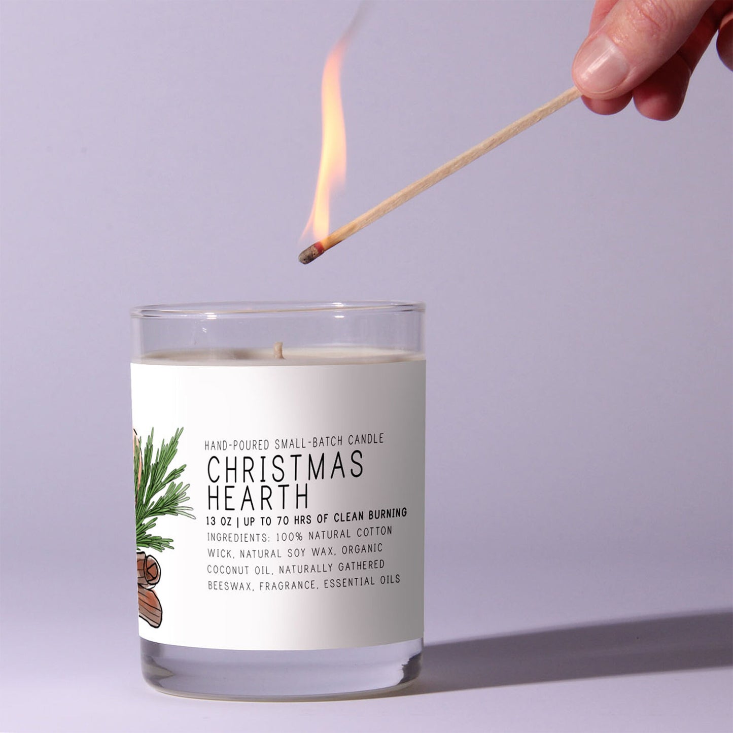 Christmas Hearth Candle