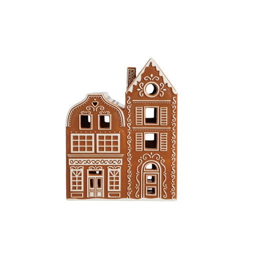 9” Ceramic Gingerbread House