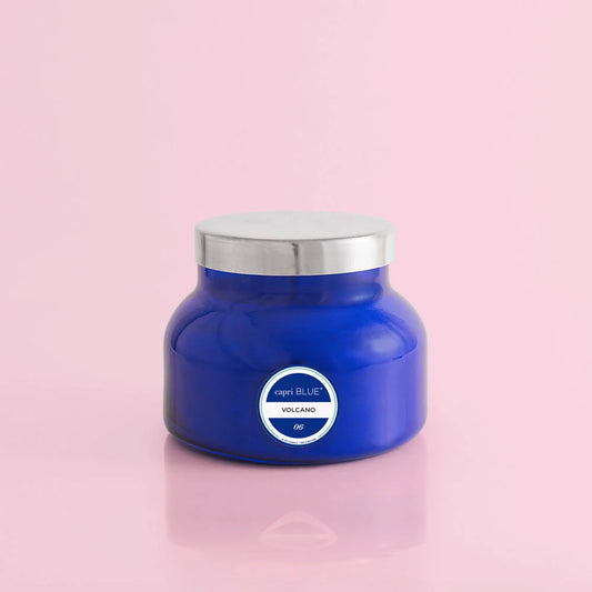 Volcano-Signature Blue Candle