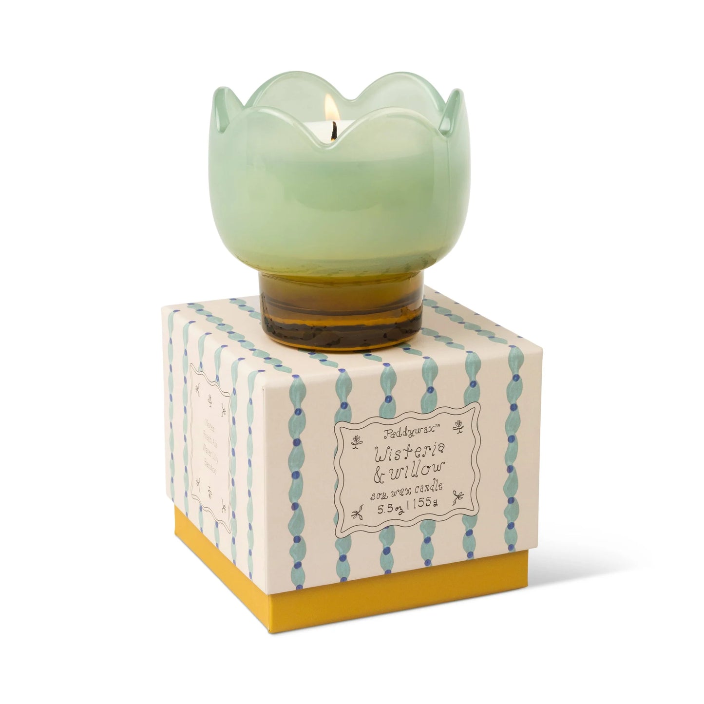 Tulip Glass Candle - Wisteria & Willow