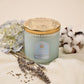 Cotton Ginseng Textured Glass Candle