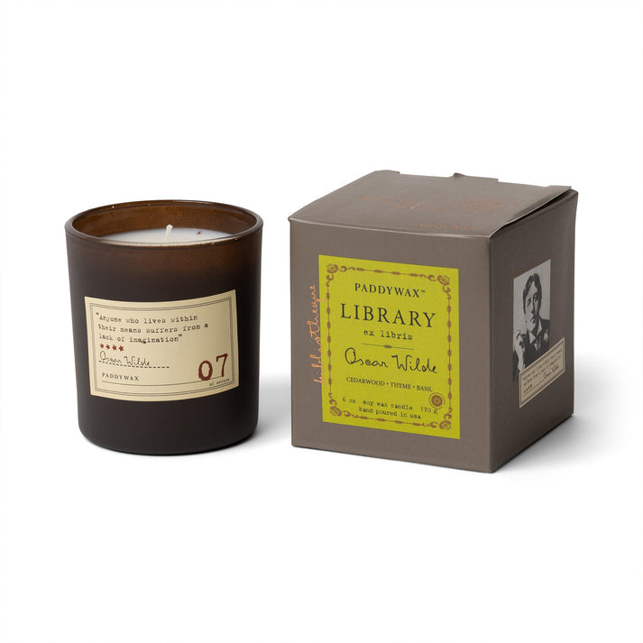 Library Candle - Oscar Wilde