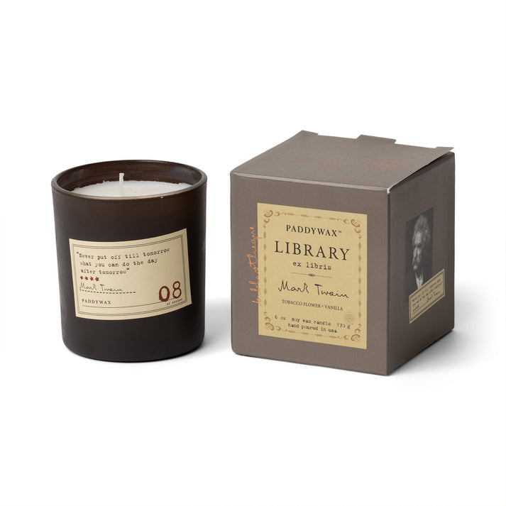 Library Candle - Mark Twain