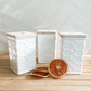 The White Collection - Tall Square Canister