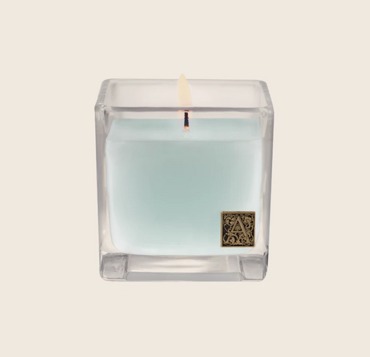 Cotton Ginseng Cube Glass Candle