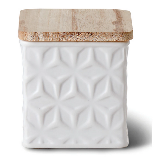 The White Collection- Short Square Canister