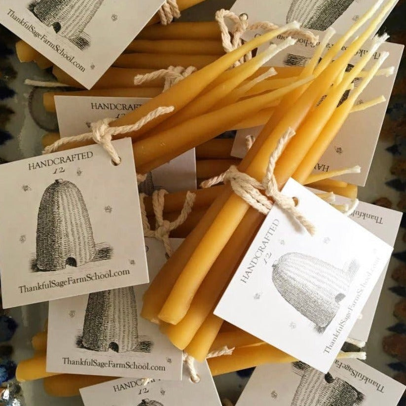 Beeswax Birthday Tapers