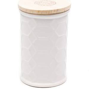 The White Collection -Tall Round Canister