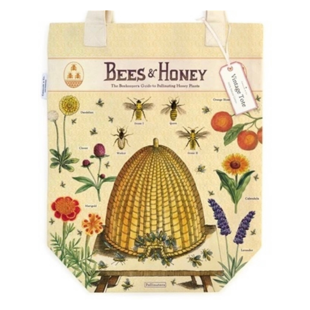 Vintage-Inspired Bees & Honey Tote