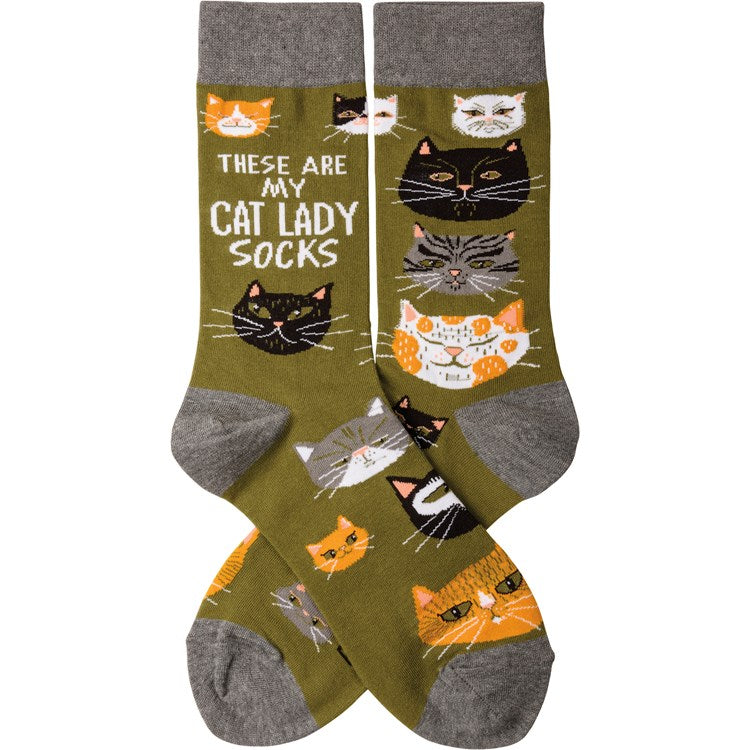 Socks - These Are My Cat Lady Socks