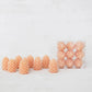 Set of 9 Unscented Pinecone Shaped Tealights